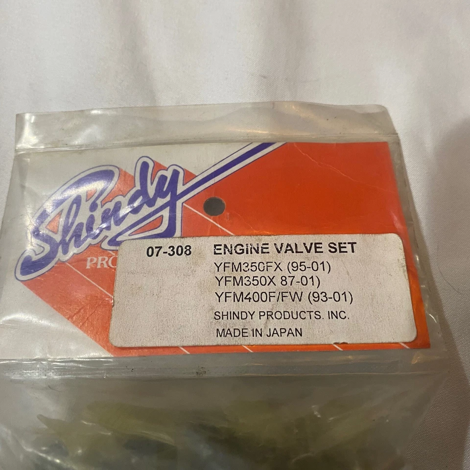 Conjunto de válvulas Shindy YAMAHA 350 400 GRIZZLY WOLVERINE BRUIN KODIAK WARRIOR 07-308 - Imagem 2 de 4