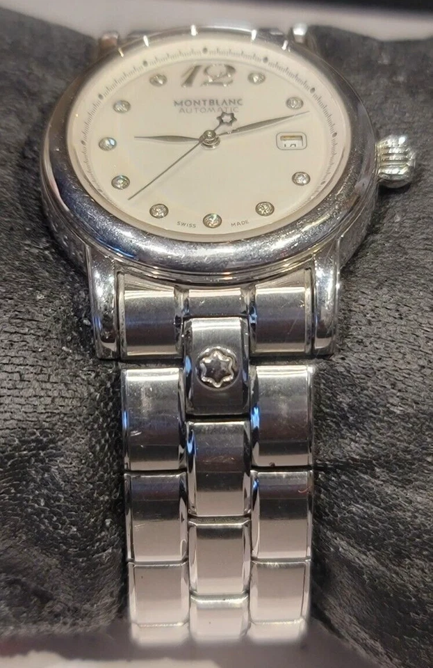 Reloj Montblanc Meisterstuck 4810 407 Mujer Madreperla y Diamante Cara Foto 2 de 4