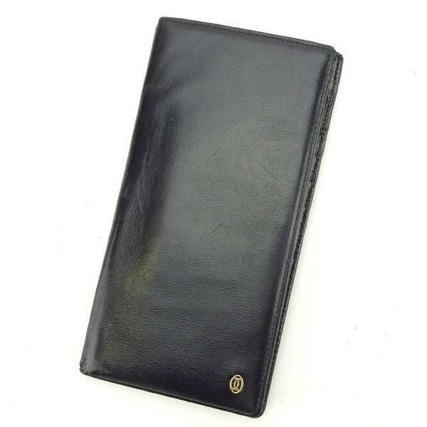 Cartier long wallet L-shaped Card slot 7 Pasha black x gold Cartier long wallet L-shaped Card slot 7 Pasha black x gold