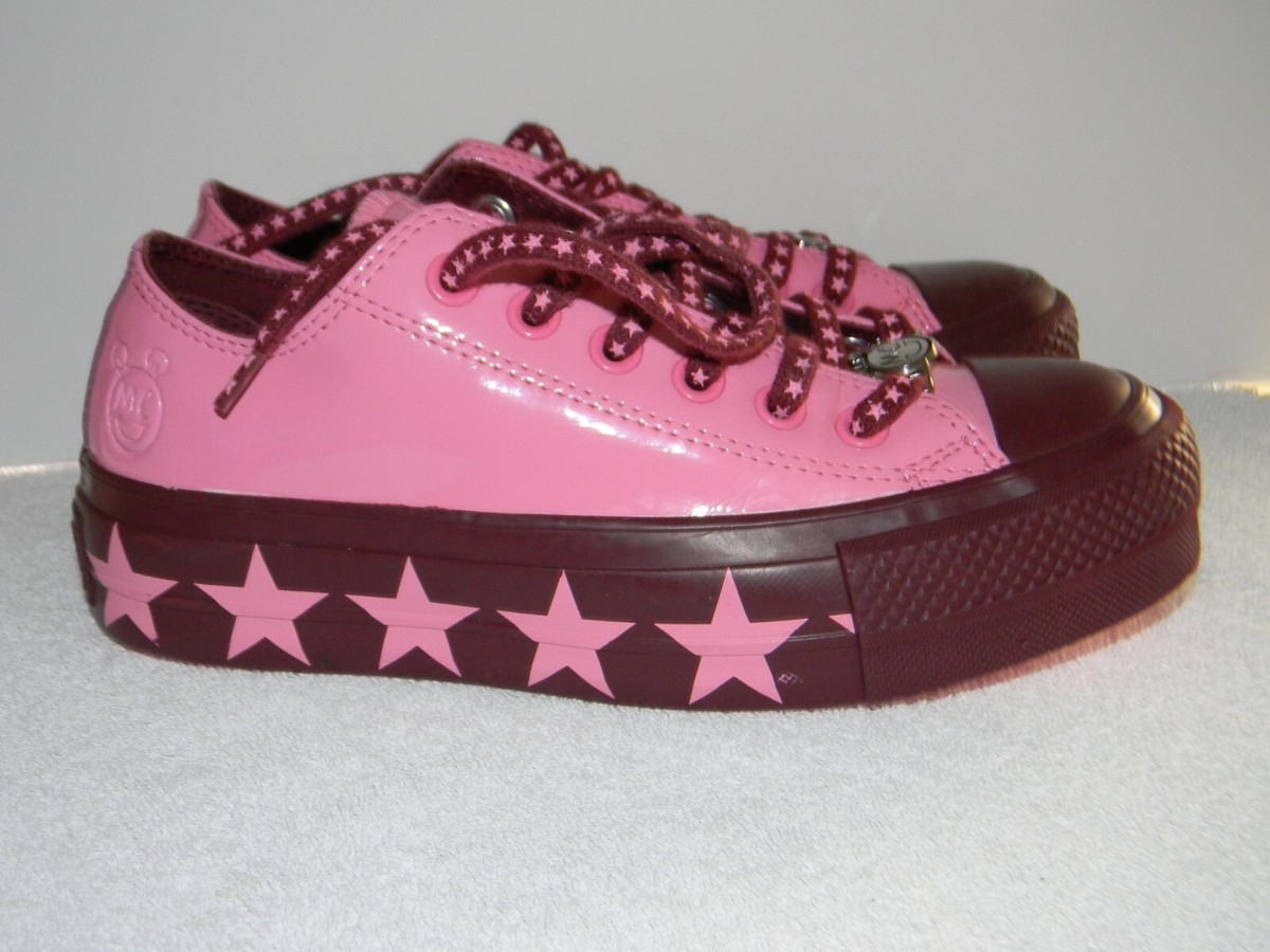 Converse Miley Cyrus Mc Converse Converse X Miley Cyrus Chuck Taylor Lift  Platform Vegan Pink OX MC