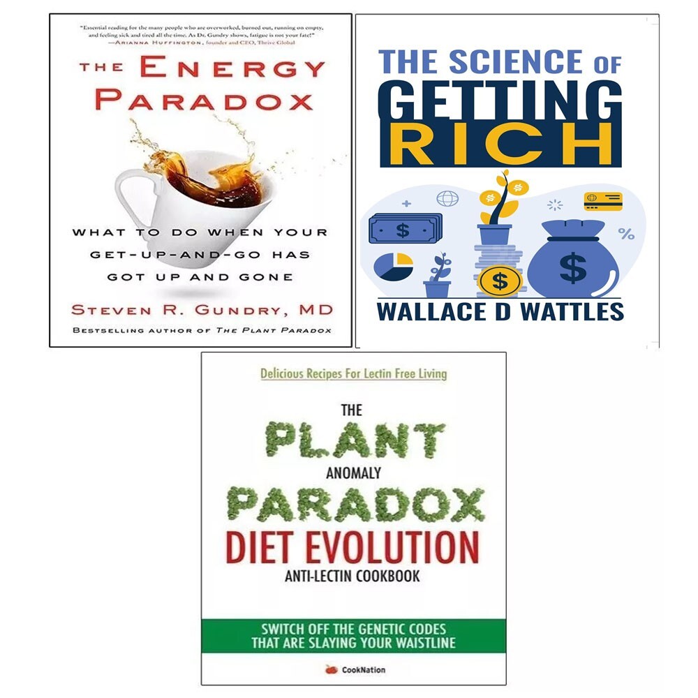Energy Paradox, The Science of,Plant Anomaly Paradox Diet 3 Books Set NEW