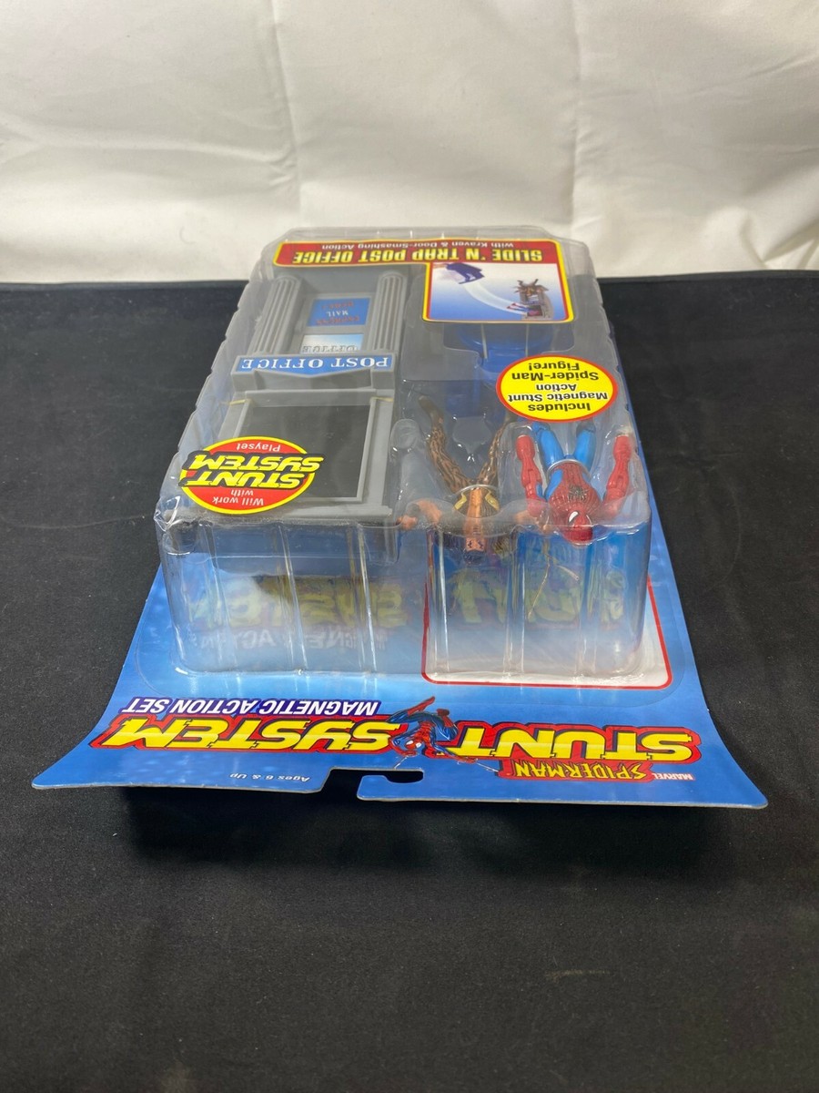 Spiderman Stunt System Slide 'n Trap Post Office Kraven Set ToyBiz