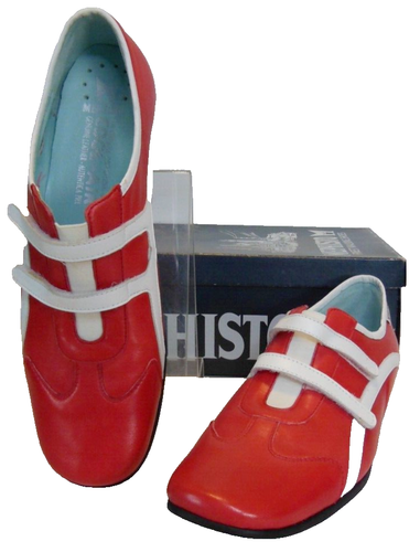 Mephisto Zapatos de Mujer Trix Red Piel Napa Cierre Adhesivo