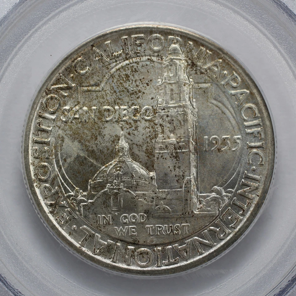 1935 S San Diego Silver Half Dollar PCGS MS65 CAC Series: 100 Coin: 40A - Image 4 of 4