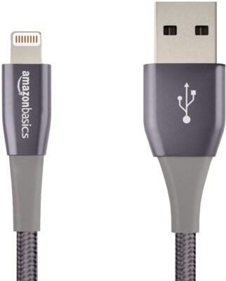 Amazon Basics 12-pack Double Nylon Braided USB A Cable with