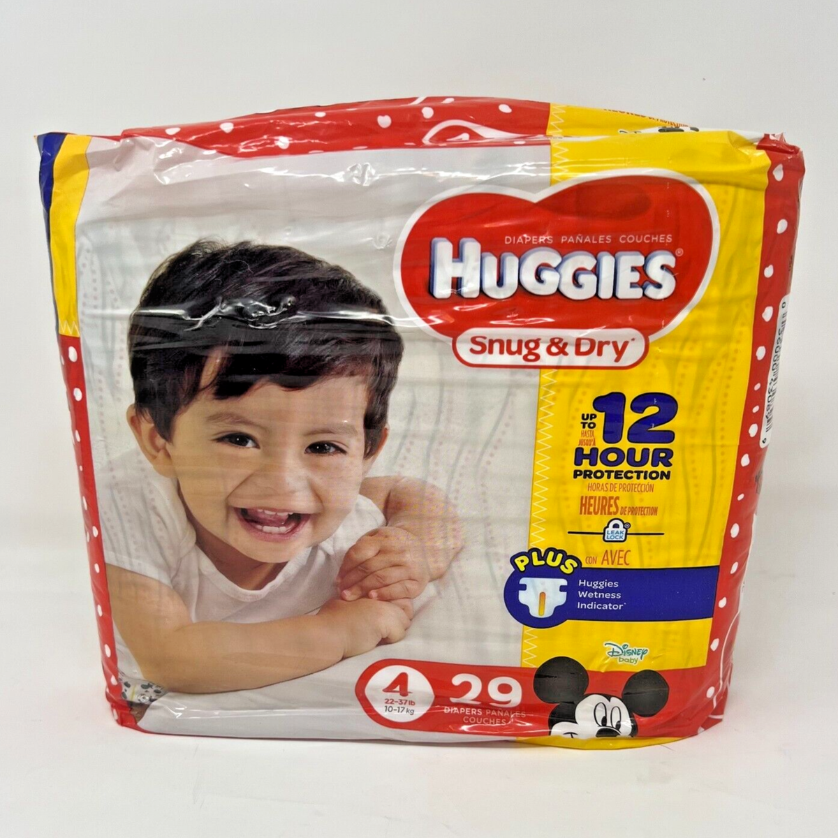 NWT 2012 huggies snug dry diaper SIZE 22-37lbs Disney Baby Mickey Mouse