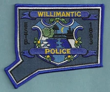 WILLIMANTIC CONNECTICUT POLICE SHOULDER PATCH
