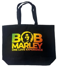 BOB MARLEY ONE LOVE EXPERIENCE CANVAS TOTE BAG  NEW!! ORIGINAL, OFFICIAL