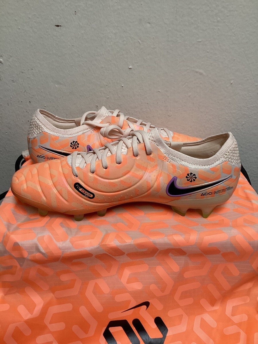 NIKE TIEMPO LEGEND 10 ELITE WC FG GUAVA ICE/BLACK SOCCER CLEATS SZ