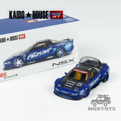 Kaido House x MINI GT 1:64 NSX Evasive V2 Blue LHD Diecast Model Car