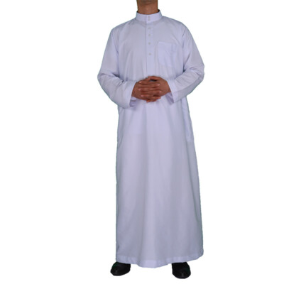 Herren Kaftan Aus Baumwolle-Leinen - Bequeme Islamische Kleidung Für Sommer & Freizeit