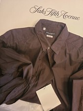 $599 New Dolce & Gabbana Men Button Down Dress Shirt 17.5/44 Made Italy Brown
