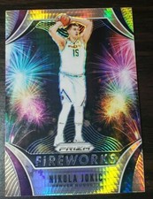 2019 Nikola Jokic Panini Prizm Fireworks Hyper #18 (MVP)