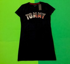 TOMMY HILFIGER Women’s Short Sleeve Dress Size MEDIUM Dark Blue NEW $49.50 NEW