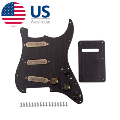 Guitar Parts Prewired-Loaded SSS Pickguard Alnico V Pickups for ST Strat Guitar