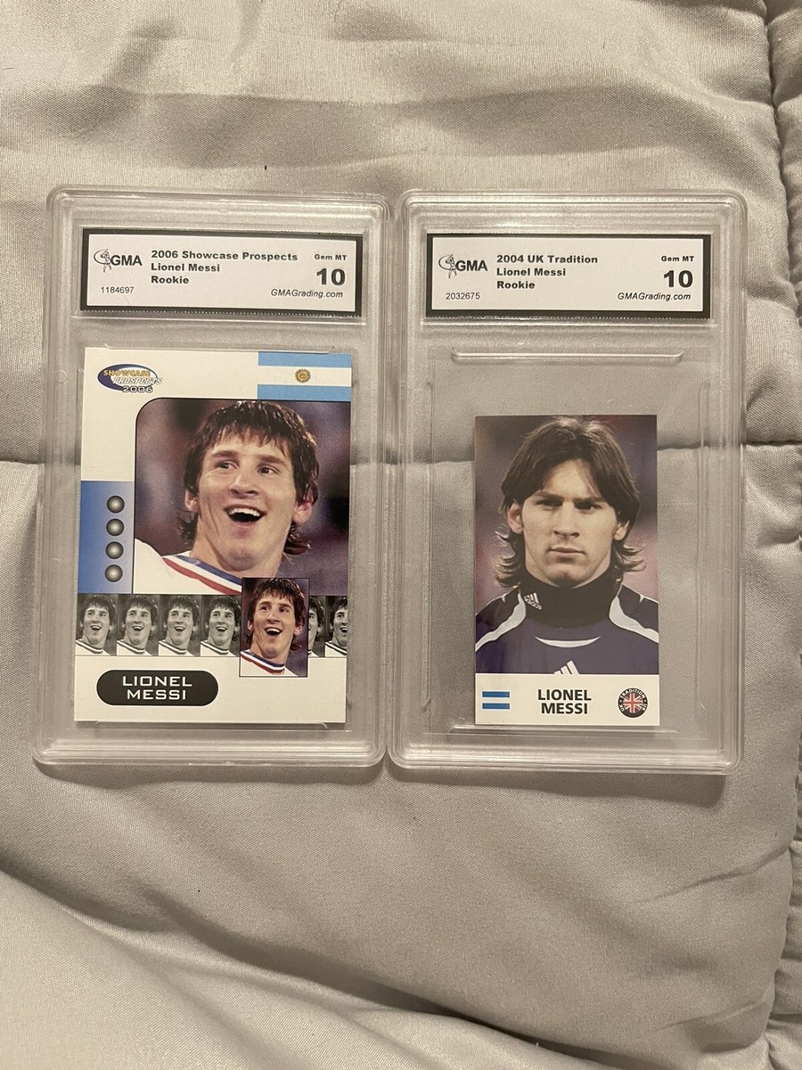 graded messi card 2020 Topps Chrome UEFA Lionel Refractor #1 FC Barcelona PCW 10 Pristine Argentina Youre guaranteed to pull one of the following PSA 10 Lionel Messi Cards 2004/05 Panini Megacracks Lionel Messi