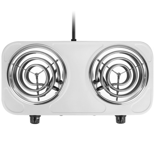 Electric Stove Dual Burner 2000W Small Hot Plate Travel Compact Dorm