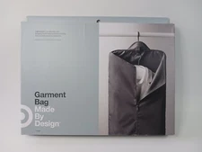 Made By Design Garment Bag Lightweight Compact Zip Closure Hang/Fold Travel Gray