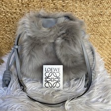 LOEWE Flamenco Genuine Shearling Fur Leather ...