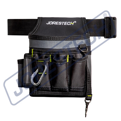 Electrician Tool Bag Waist 6 Pocket Pouch Belt Holder Maintenance JORESTECH