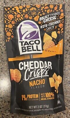 Discontinued Taco Bell Cheddar Crisps Nacho Flavor Cheese Snacks