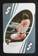 2017 Mattel WWE Uno Card Blue Brock Lesnar Luke Harper Reverse Card