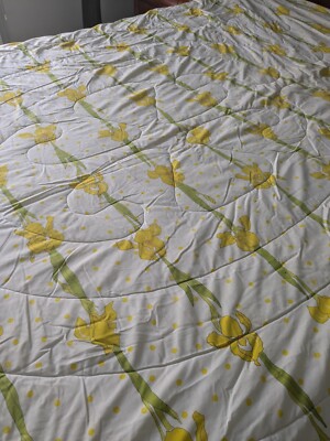Christian Dior 7-Piece Queen Comforter Set, Yellow Sonnet Irises
