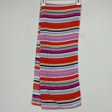 Gymboree Girls Teens Rectangular Scarf Bright Multi Color Stripes C'Est la Vie