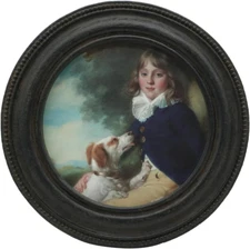 SYLVIAS SHOP Small Antique 3 x 3 Round Picture Frame Mini Vintage Ornate Photo