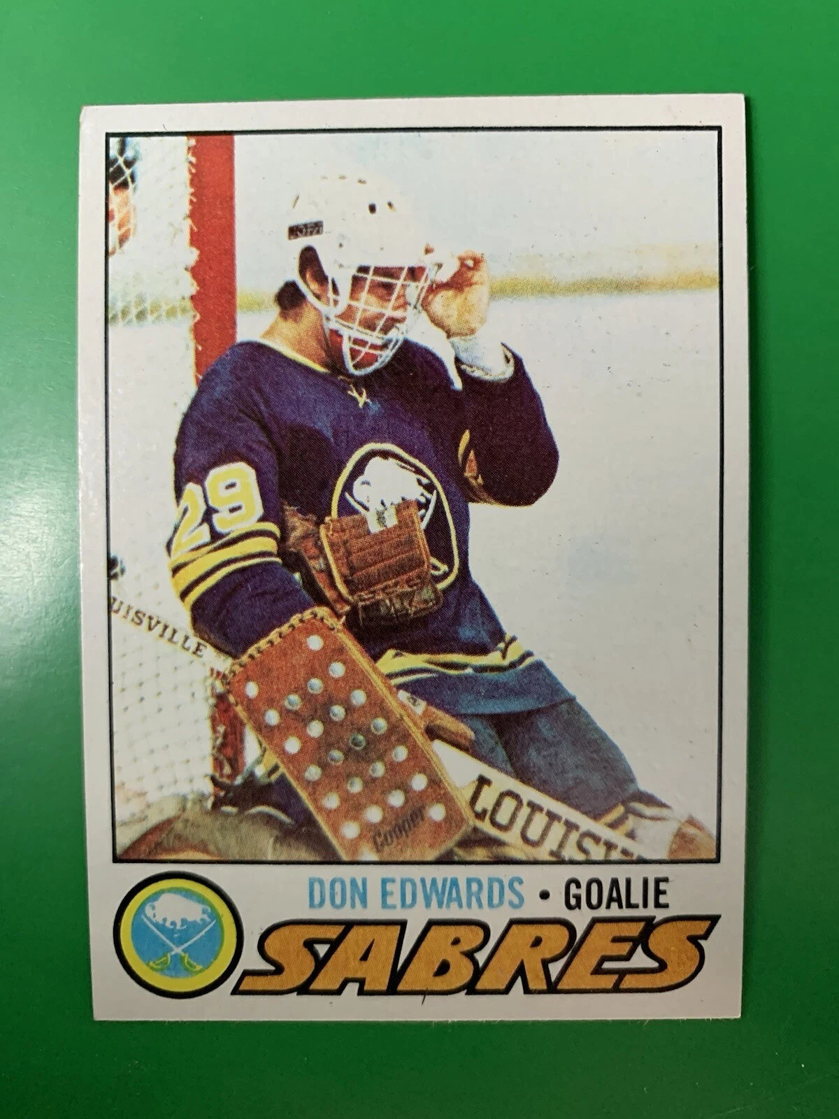 1977-78 Topps Don Edwards RC Buffalo Sabres #201
