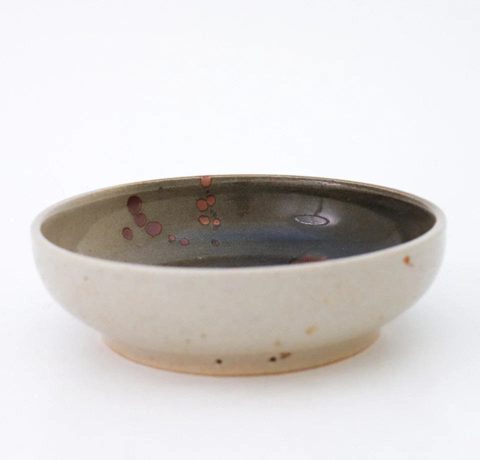 Cuenco gris y marrón - Claes Thell, Höganäs Suecia - Diseño de finales del siglo XX Foto 2 de 4