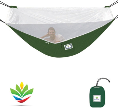 Mosquito Free    Camping Hammock with Bug Screen Mossy Netting Canopy - Integrat