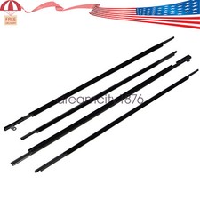 Set Of 4 Chrome Outside Window Moulding Weatherstrip Seal For Venza 09-16
