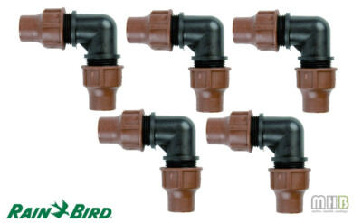 5x Rain Bird Lock Type Winkel BF-22 für Tropfrohr XF I Rainbird I Dripline 