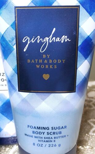 Bath & Body Works GINGHAM Body Butter Scrub Shampoo Conditioner 4 Piece Set - Picture 2 of 8