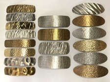 French Vintage Metal Metallic Hair Clip Women Fashion Barrette Made in France