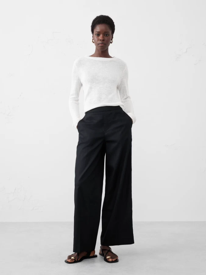 Banana Republic Black Linen Pants for Women for sale | eBay