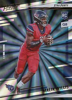 Malik Willis 2022 Prestige Xtra Points Sunburst - #303 - Tennessee Titans