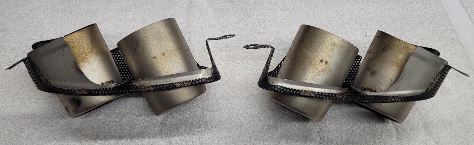 Ferrari F12 Berlinetta Tail Pipes Grill Tailpipes Exhaust Tips Tip Left Right