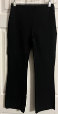 A New Day Black Stretch Side Zip Ankle Pants Womens 2 Cotton Spandex 27x25.5  