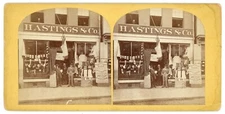 HASTINGS & CO. STORE DRESS GOODS ANNUAL COTTON SALE STEREOVIEW HAVERHILL MASS.