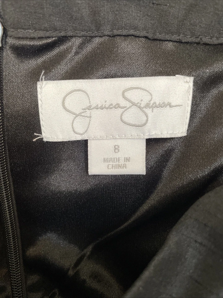 Vestido corpiño corsé negro Jessica Simpson talla M 8 con lentejuelas nuevo con etiquetas $168 Foto 4 de 4