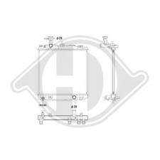 Kühler Motorkühlung Diederichs DCM3984 Diederichs Climate für Mitsubishi Kühler Motorkühlung Diederichs DCM3984 Diederichs Climate für Mitsubishi