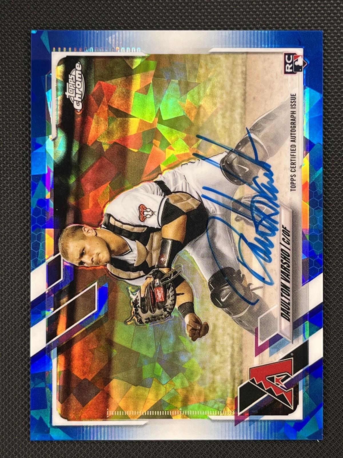 2021 Topps Chrome Sapphire Edition #RA-DV Daulton Varsho Rookie Autographs