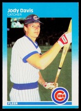 1987 Fleer - Jody Davis #557 - Chicago Cubs *EX*