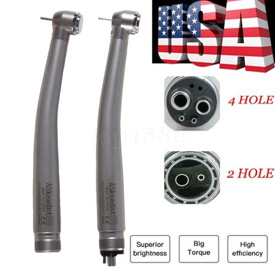 PANA MAX Pieza Mano Dental de Alta Velocidad Turbina Aire Pulsador 2/4H w/ LED