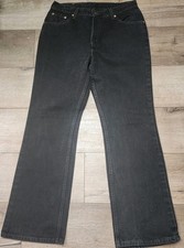 VTG Levi 517 Jeans Mens 32x32 Student Black Denim BootCut 90s Western Rodeo