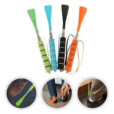 4 Pcs Extended Shoe Horn Shoehorn for Seniors Extra Long Handle Children