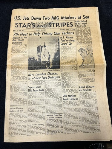 The Stars and Stripes Pacific Newspaper • Feb 7, 1955 • Complete Issue VG