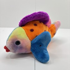 Ty Beanie Buddies Lips The Fish Plush 13  Stuffed Animal 1999